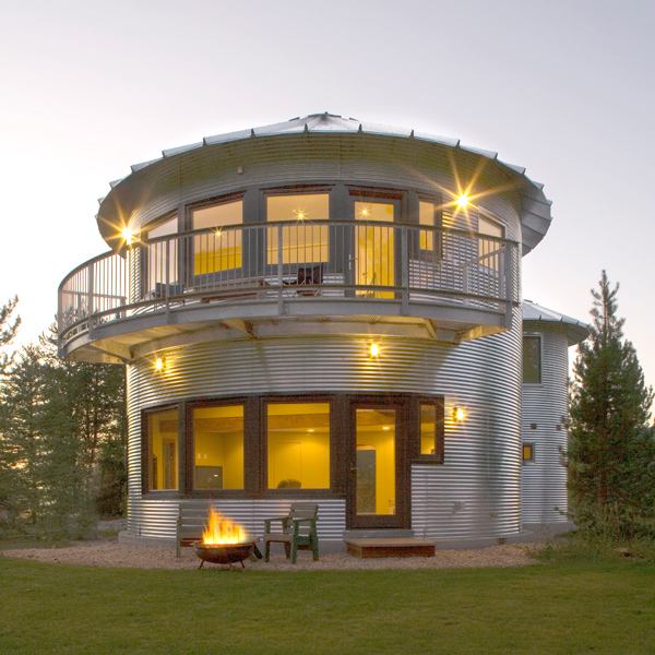 Silo House in Utah grain silos rock!