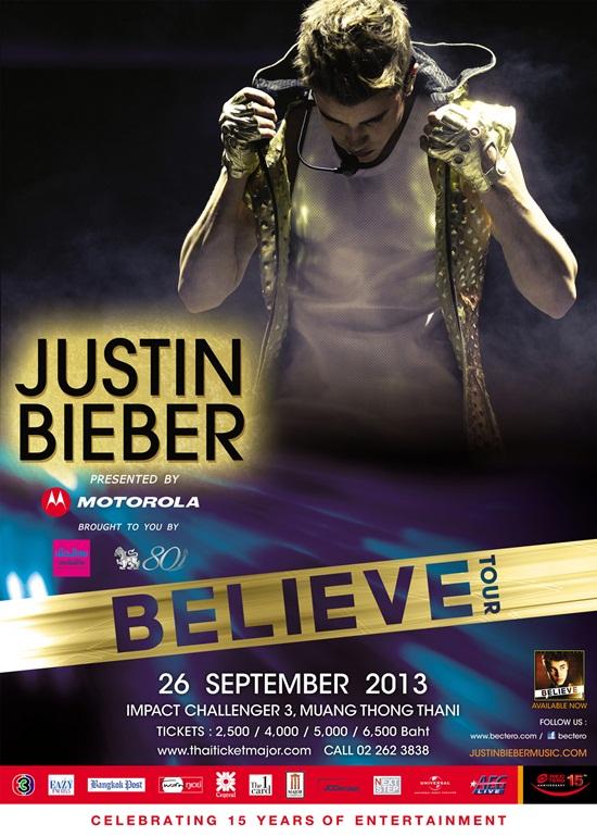 T-shirt Justin Bieber Believe Tour 2013 - Taille Small - Noir - Coton - Occasion Très Bon État